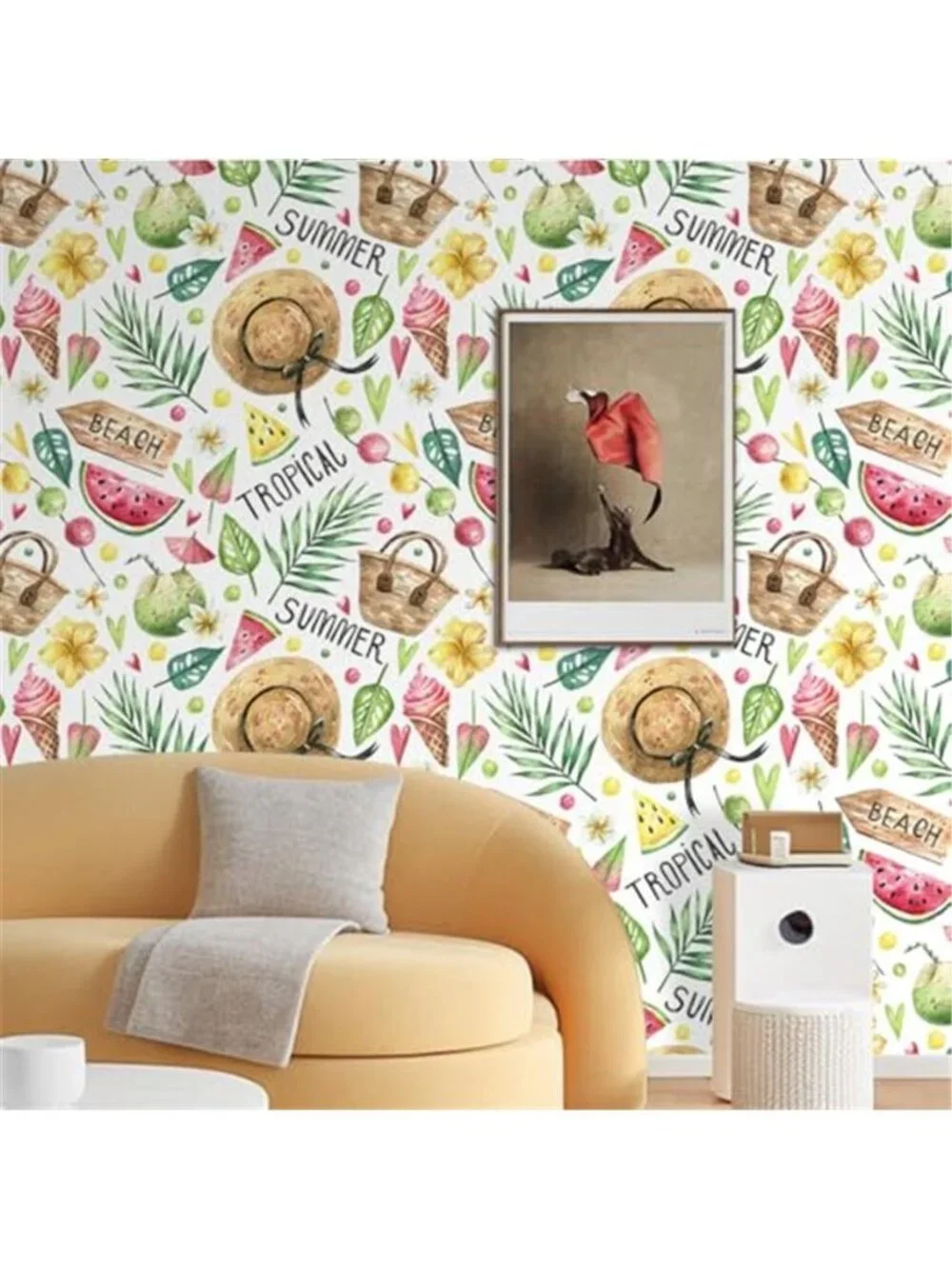 Summer Wallpaper Peel and Stick Wallpaper Vinyl Wallpaper